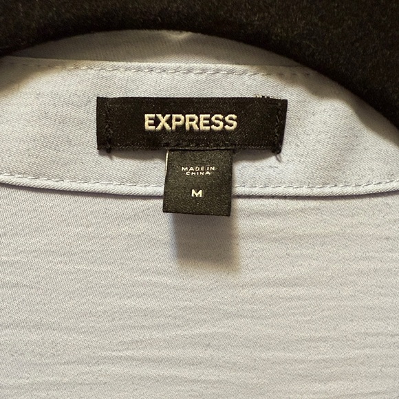 Express|Light Blue Long Sleeve Blouse| Express - Picture 2 of 4